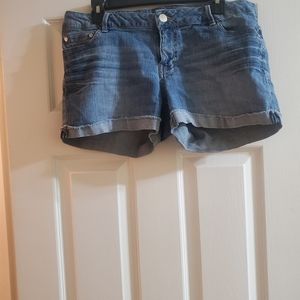 Express Cuffed Denim Shorts